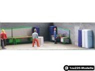 Art-Nr. 15004 - Werkstatteinrichtung bestehend aus Werkbänken, Spinde und Werkzeugschrank